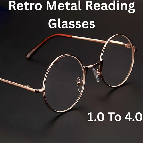 Retro metal round frame - metal,