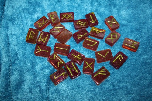 Viking resin rune - viking, stones