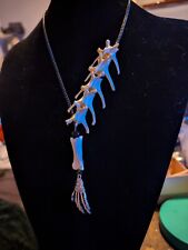 Scottish wild fox spine real bone necklace wall hanger witch oddity gift 