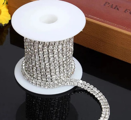 Two row rhinestone cup chain - row,