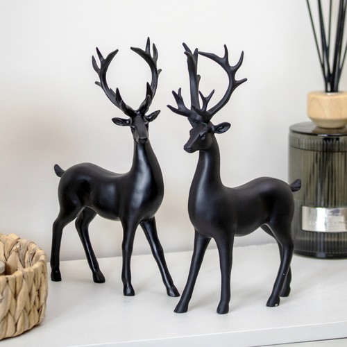 Set black resin standing - set,
