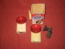 Two vintage Exide bicycle rear