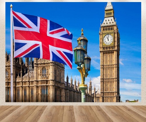 Union jack wallpaper - union, living
