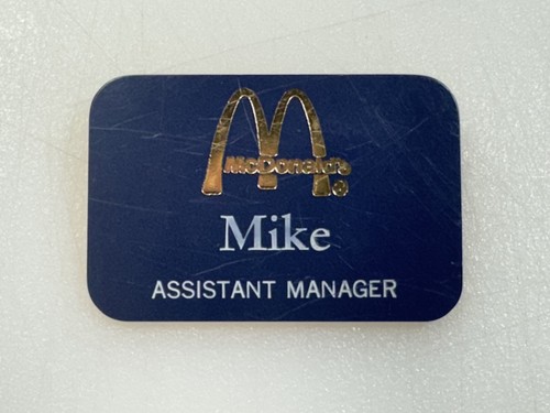 Vintage mcdonalds name tag - mcdonalds, •