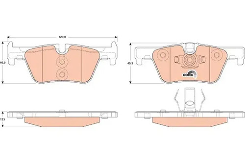 Brake pads gdb1919 - pads, bmw