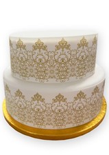 Edible Icing GOLD Lace Effect