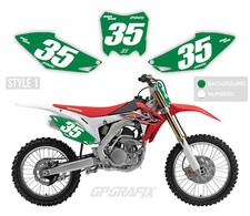 HONDA MOTOCROSS BACKGROUNDS NUMBER BOARDS MX GRAPHICS CR CRF 50 85 125 250F 450F