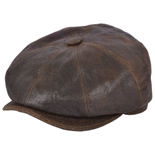Vintage newsboy cap cracked - newsboy,