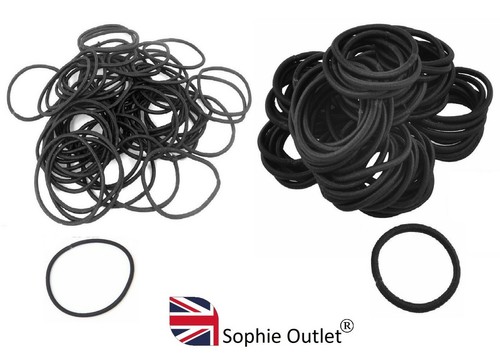 Black hair bands - hair, elastics