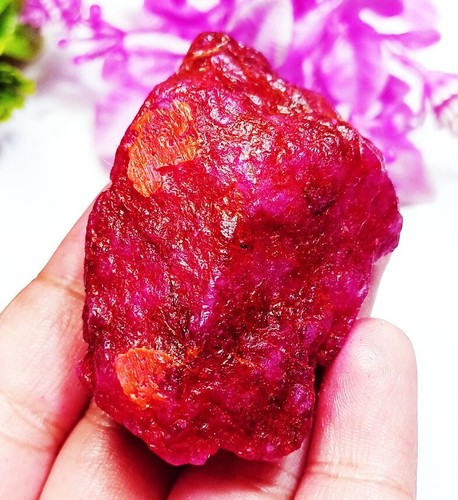 Natural red beryl rough loose - red,