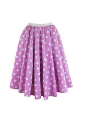 Ladies Polka Dot Rock N Roll Skirt Scarf Hen Party Outfit Fancy Dress Costume