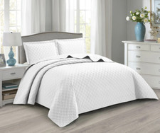 3 Piece Quilted Embossed