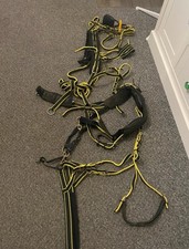 Used Yellow And Black Nylon Pony Driving Harness Signs Of Wear Pictured