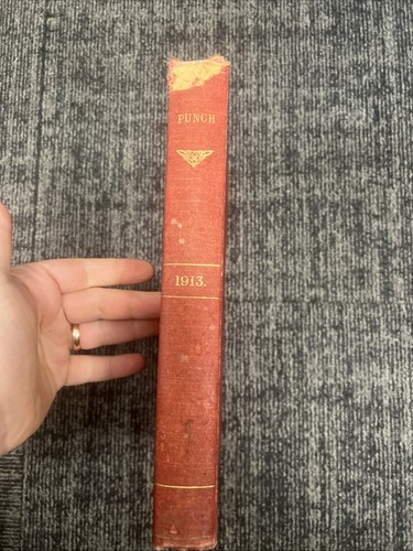 Punch magazine 1913 bound - punch,