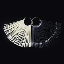 Fan-shaped Nail Swatches Sticks Nail Practice Color Display Nail Supply Nail Tip