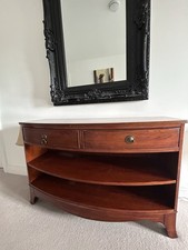 Willis and Gambier console table with two drawers and  an adjustable shelf. 