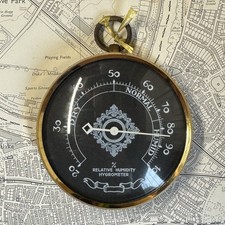 Vintage Relative Humidity Hygrometer Round Brass?