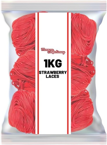 Strawberry laces large 1kg - large,