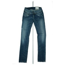 Pepe Jeans Brooke Pants Slim Fit Stretch Low Waist 25/32 W25 L32 Used Blue NEW