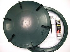 Kingspan Titan 19" Retrofit Green Screw Cap Lid for Oil Tank with Sealant