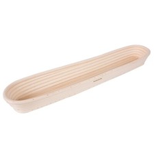 Genuine! BAKEMASTER Baguette Proving Basket 44 x 9 x 5 cm Rattan! RRP $46.95!