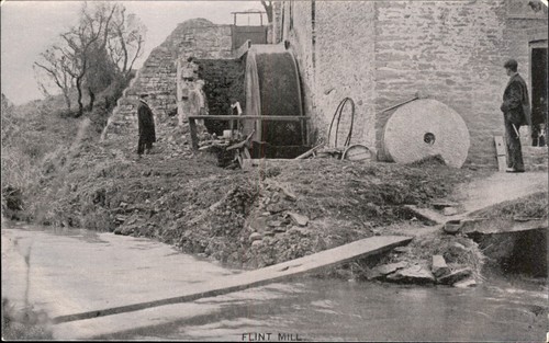 Flint wales mill stone - flint,