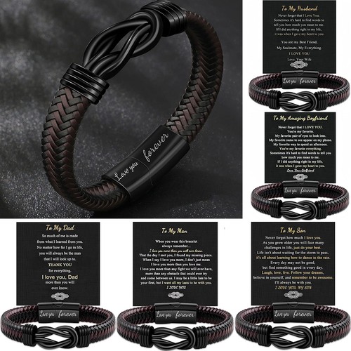 Personalised mens leather - mens,