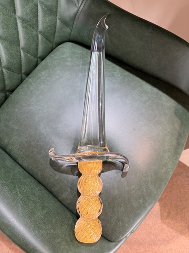 Rare hand blown - glass, sword