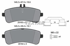 Textar Rear Brake Pads Set For