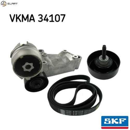Vribbed belt set vkma 34107 - set,