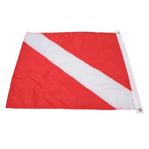 Red white diving flag - white, bright