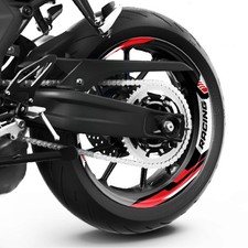 For Aprilia RSV4 / RSV4 RR 10-19 18 Wheel Inner Rim Stickers 17" Racing Red S13