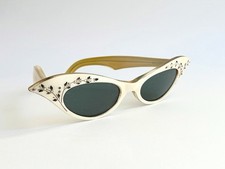 Cateye Sunglasses. French 1950s Eyewear. Vintage Eyewear.