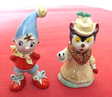 COLLECTABLE VINTAGE WADE NODDY AND MISS FLUFFY CAT FIGURES