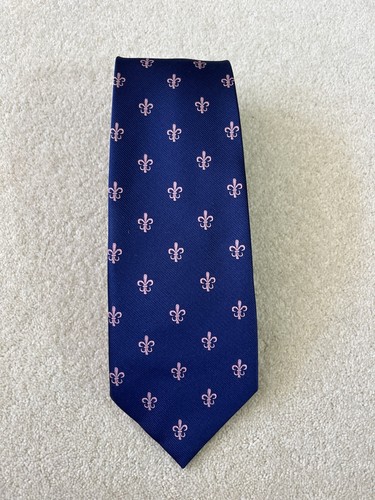 Lewin tie navy - navy, pink