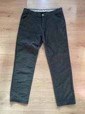HOGGS OF FIFE Men’s Dark Green Moleskin Straight Fir Trousers W36 L31