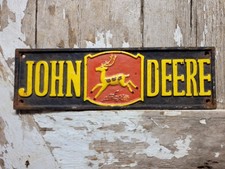 VINTAGE JOHN DEERE SIGN OLD