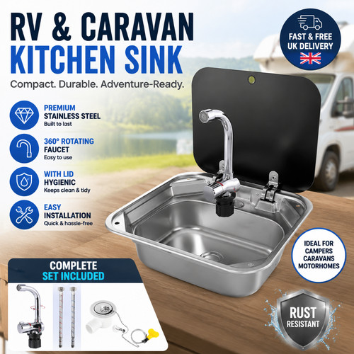 Caravan kitchen sink camper - caravan,