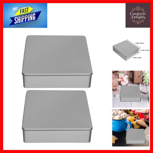 Large silver tinplate - silver,