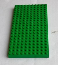 Genuine Vintage 1960s 1970s LEGO Green Base Plate 20x10 (thick) Excellent Cond.