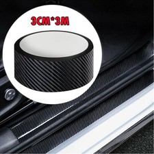 Black Carbon Fibre Vinyl Car Wrap Film Sticker Body Bumper Protect Anti Scratch