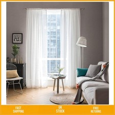 Elegant White Sheer Voile
