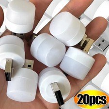 20PCS USB LED Portable Mini Night Light Small Round Lamp Computer Mobile Power