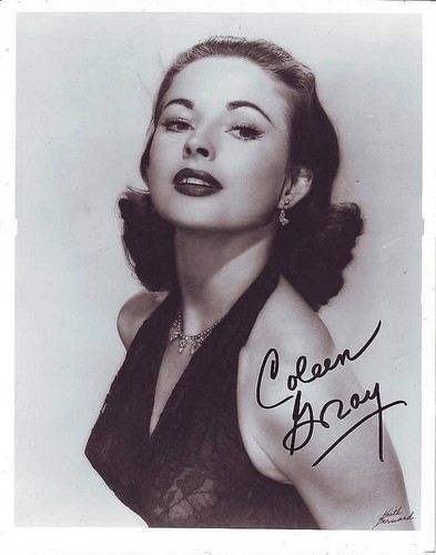 Coleen gray signed photograph - coleen,