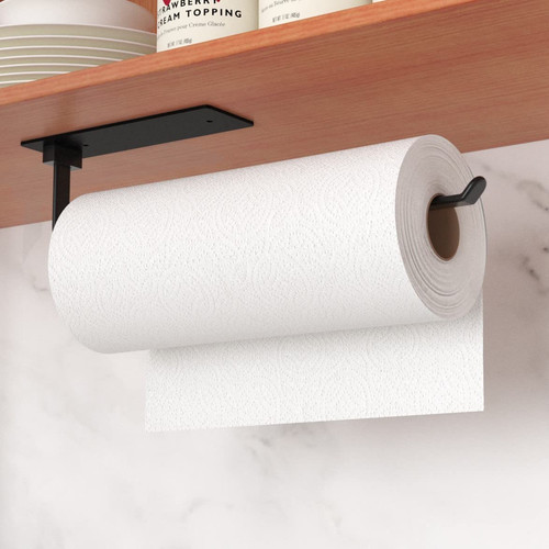 Black kitchen roll holder - black,