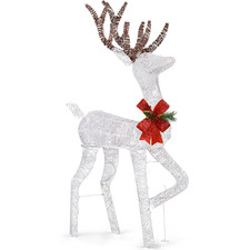 1.2M Lighted Reindeer - Pre-lit, 90-LED Warm White, Indoor/Outdoor