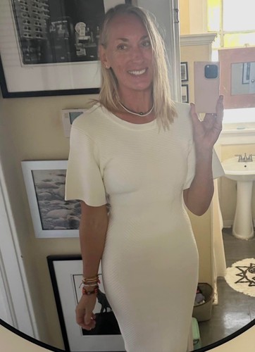 Hervé leger ivory knit - hervé,