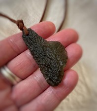 Genuine moldavite pendant