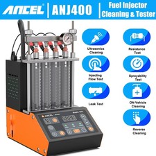 ANCEL ANJ400 Ultrasonic Fuel Injector Cleaner Tester Uniformity/Spray/Flow Test