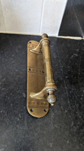Victorian brass door pull